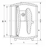 19с49нж1-ХЛ swing check valve, DN500, PN25 